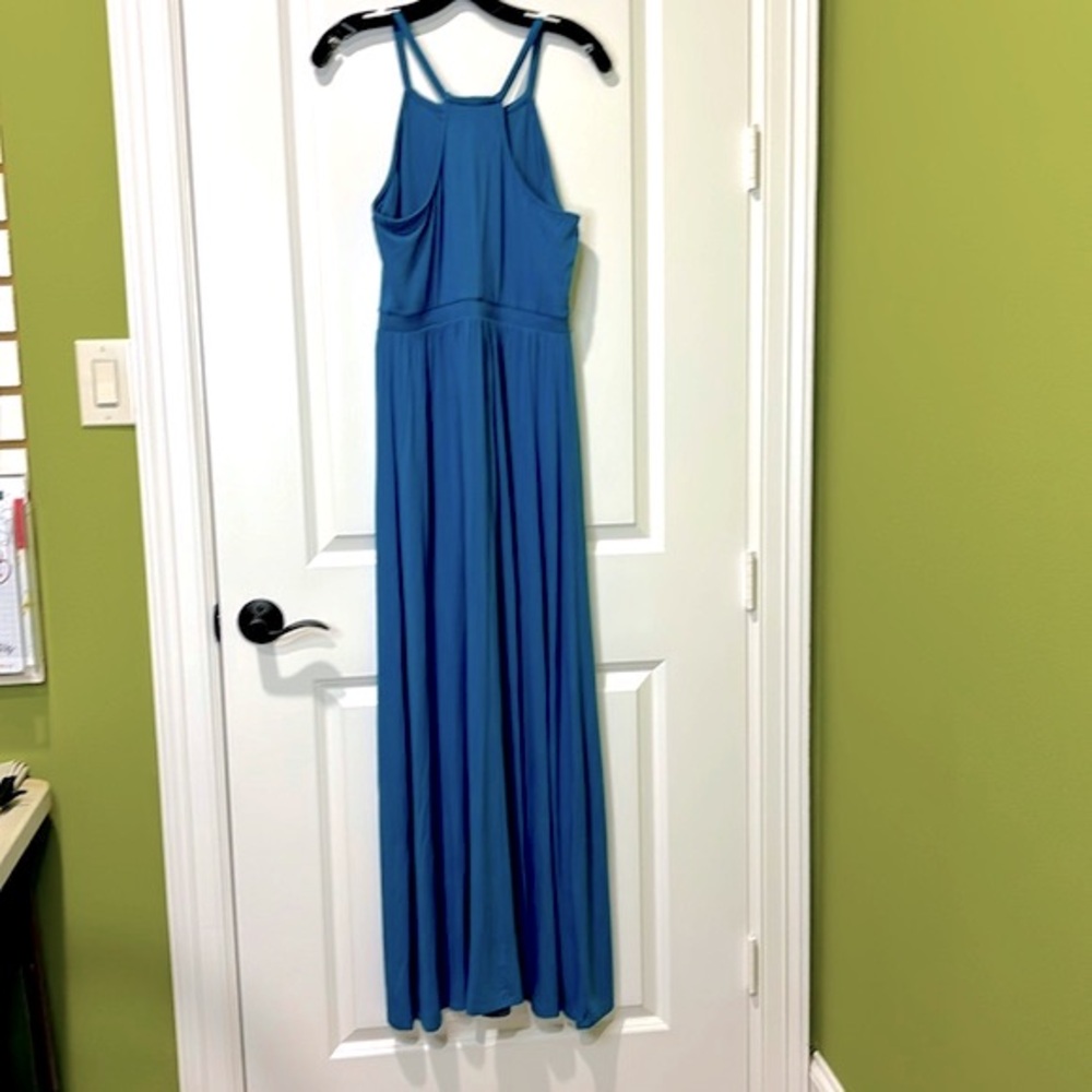 Old Navy Teal Racerback Maxi Dress Size Small - Picture 2 of 9